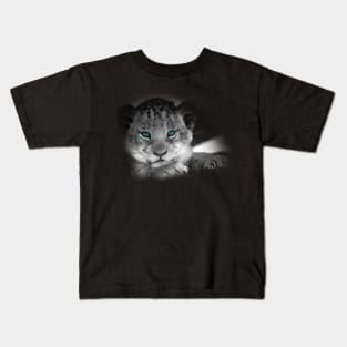 Baby Tiger with Blue Eyes Kids T-Shirt